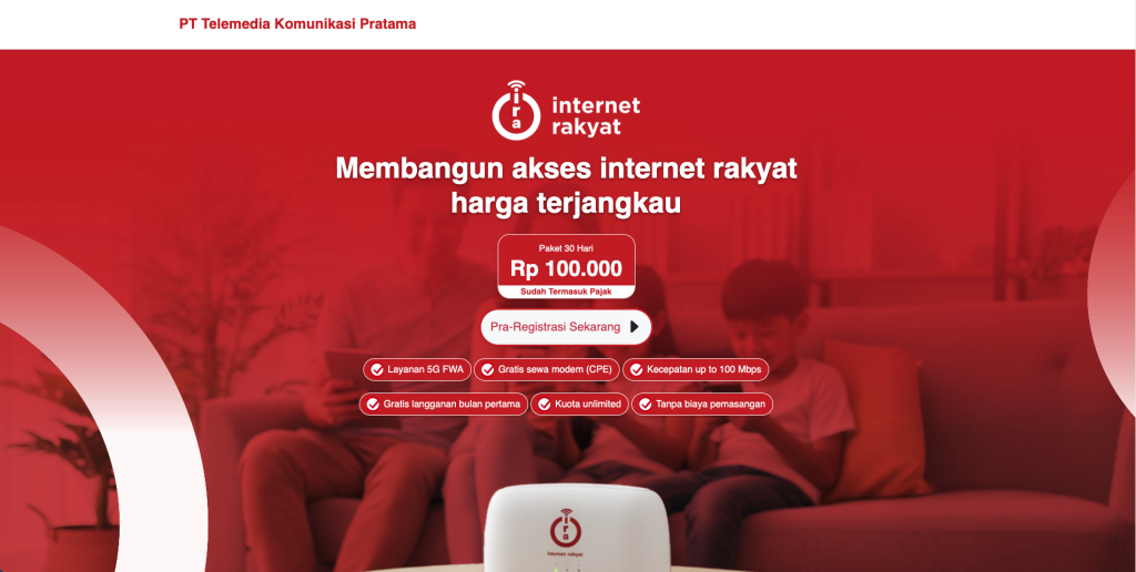 Cuma Rp100 Ribu! Internet Rakyat 5G Unlimited 100 Mbps - Ini Cara Daftar & Daerah yang Kebagian!