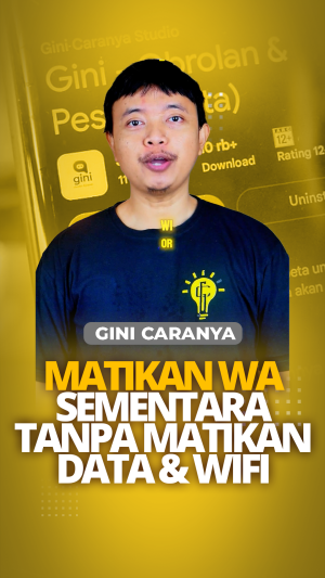 Tutorial Cara Enkripsi Chat Whtsapp dan Matikan WA Sementara Tanpa Matikan Data dan Wifi